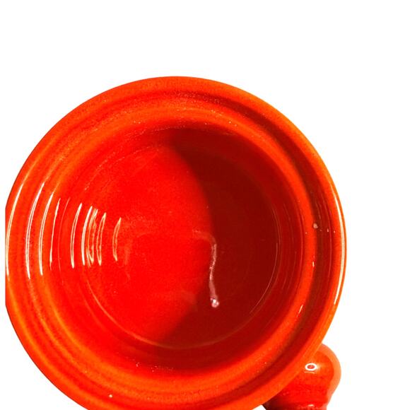 Vintage Waechtersbach Red Christmas Tree Lidded Sugar Bowl Made in W Germany - Picture 7 of 8